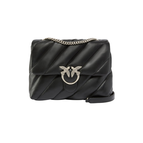 Borsa Donna Love Puff Big, con impunture oblique e catena a tracolla