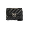 Borsa Donna Love Puff Big, con impunture oblique e catena a tracolla