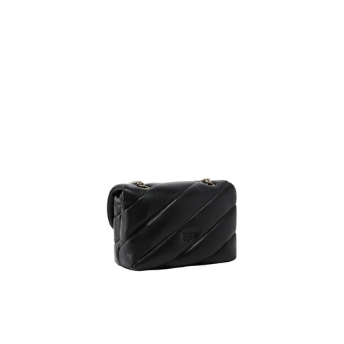 Borsa Donna Love Puff Classic Mini, in nappa, con patta e logo Love Birds