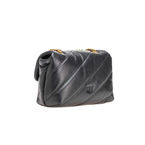 Borsa Donna Love Puff Mini, con impunture oblique e logo Love Birds