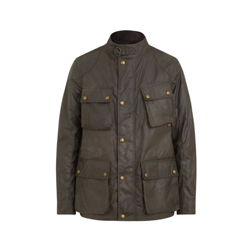 Giacca Uomo Fieldmaster, in cotone cerato, con quattro tasche frontali