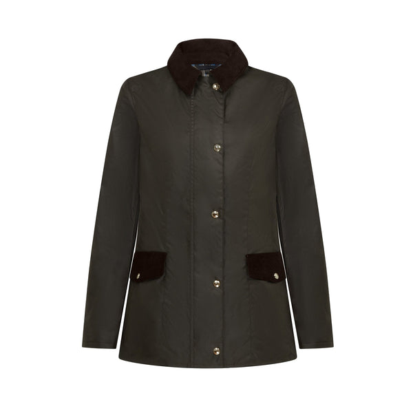 Giacca Donna Burghley con colletto a camica e due tasche con patta