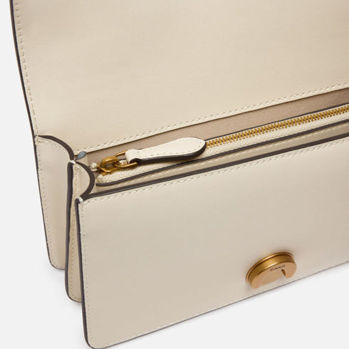 Borsa donna a tracolla piccola Love Bag One in pelle vaniglia - dettaglio