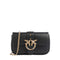 Borsa Donna Love One Pocket, con catena a tracolla, chiusura con patta e logo strass