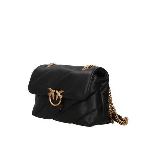Borsa Donna Love Puff Classic media, con logo Logo Love Birds Diamond Cut piccolo