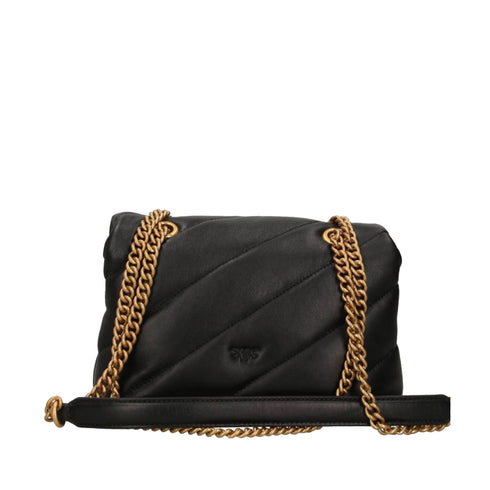 Borsa Donna Love Puff Classic media, con logo Logo Love Birds Diamond Cut piccolo