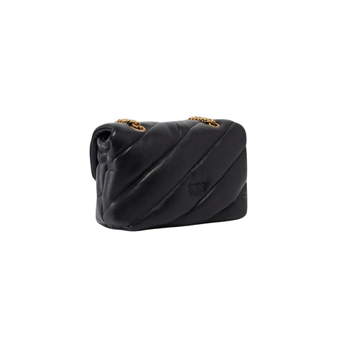Borsa Donna Love Puff Mini, in pelle di vitello, con logo piccolo e catena a tracolla