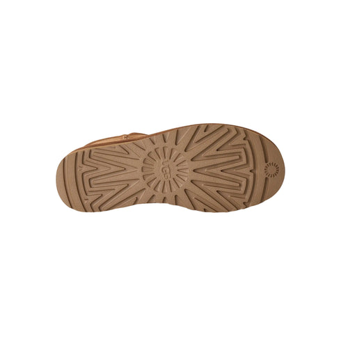 Stivaletto Donna Classic Ultra Mini in montone e pelle scamosciata, con suola in gomma