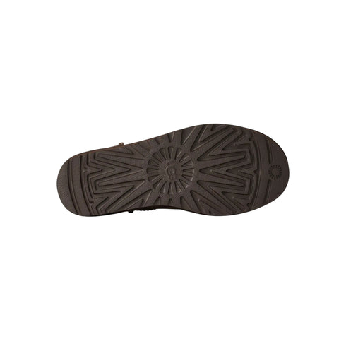 Stivaletto Donna Classic Ultra Mini in montone e pelle scamosciata, con suola in gomma