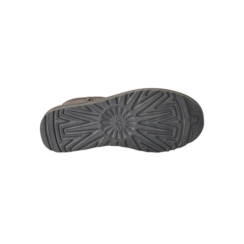 Stivaletto Donna Classic Ultra Mini in montone e pelle scamosciata, con suola in gomma