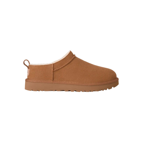 Stivaletto Donna Classic Micro in montone e pelle scamosciata, con suola in gomma