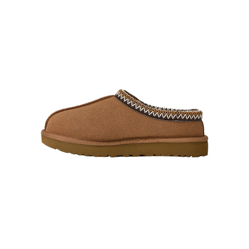 Sabot Donna Tasman II in pelle scamosciata, con soletta in montone e logo impresso