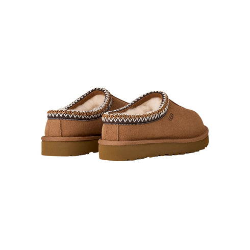Sabot Donna Tasman II in pelle scamosciata, con soletta in montone e logo impresso