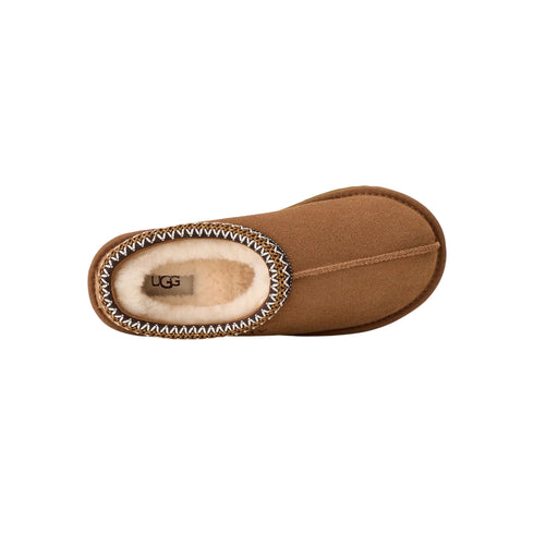 Sabot Donna Tasman II in pelle scamosciata, con soletta in montone e logo impresso
