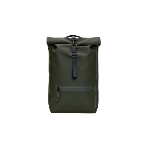 Zaino Unisex Rolltop Rucksack, con tasca per laptop e tasca frontale