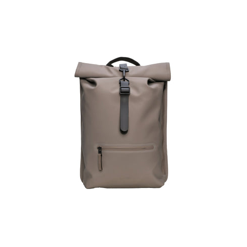 Zaino Unisex Rolltop Rucksack, con tasca per laptop e tasca frontale