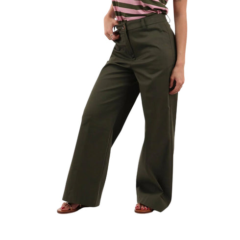 Pantalone Donna dal taglio dritto militare