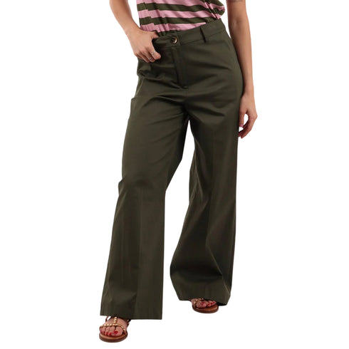 Pantalone Donna dal taglio dritto militare