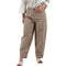 Pantalone Donna modello barrel Beige