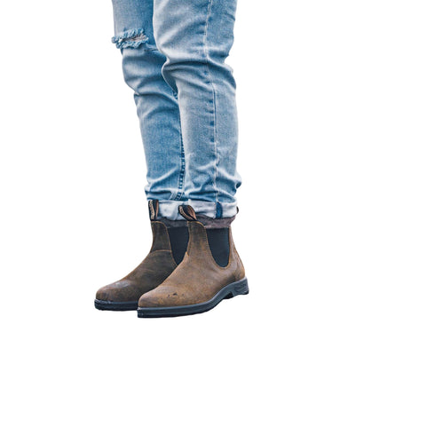 Stivaletto Unisex 1615 in camoscio cerato