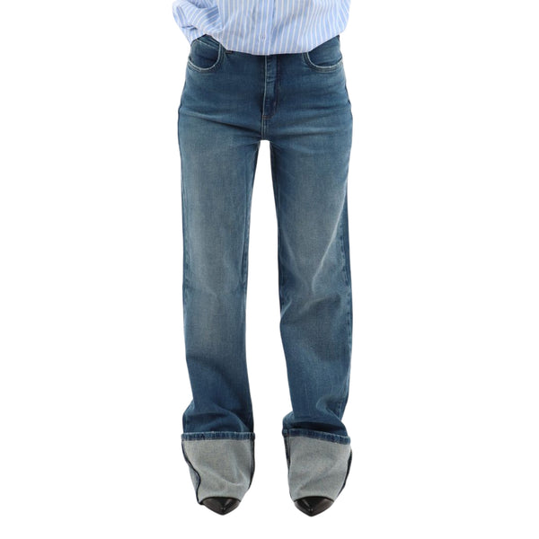 Jeans Donna Juliette con maxi risvolto