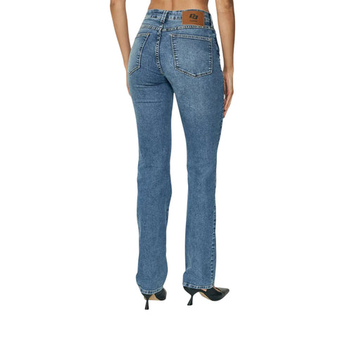 Jeans Donna cinque tasche gamba dritta retro