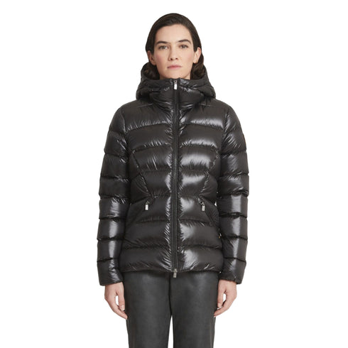Piumino Donna Rangi corto, con chiusura frontale full zip e cappuccio