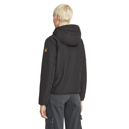 Giubbotto Donna corto modello Sofy, con cappuccio e full zip frontale