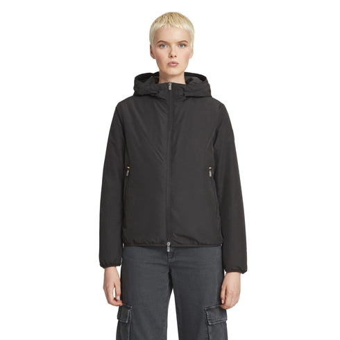 Giubbotto Donna corto modello Sofy, con cappuccio e full zip frontale