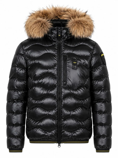 Piumino Uomo modello Wave con pelliccia