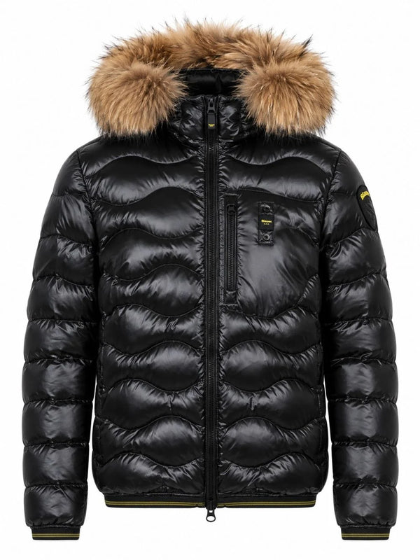 Piumino Uomo modello Wave con pelliccia