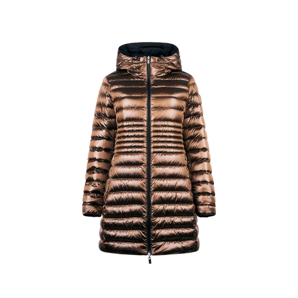 Piumino Donna Kalie 3.0 lungo, reversibile, con cappuccio