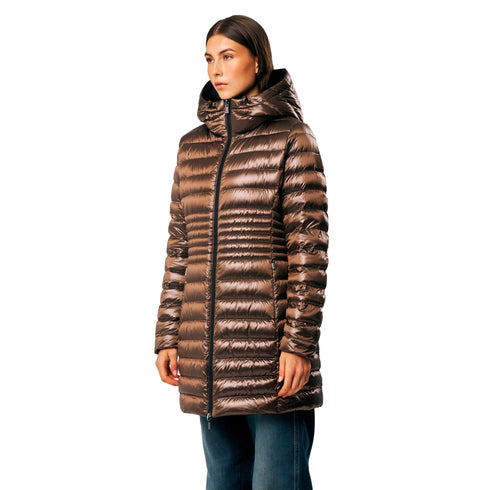 Piumino Donna Kalie 3.0 lungo, reversibile, con cappuccio