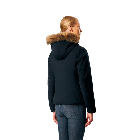 Piumino Donna modello Biliana, con inserto in vera pelliccia