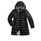 Piumino Donna lungo, modello Adelaide, con cappuccio e full zip frontale