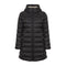 Piumino Donna lungo modello Agnes, con full zip frontale e cappuccio