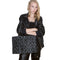 Borsa Shopper Donna con logo all over nero