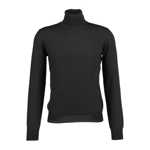 Maglia Uomo basic, in lana fina, con collo alto