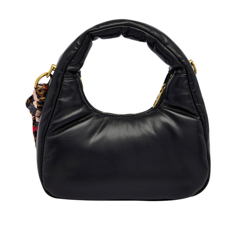 Just Cavalli Borsa Donna Hobo Puffy con foulard nero - Francavilla Moda
