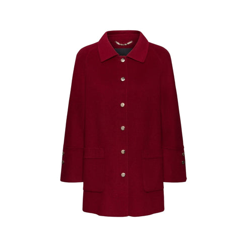 Cappotto Donna in misto lana, con maniche ampie e bottoni