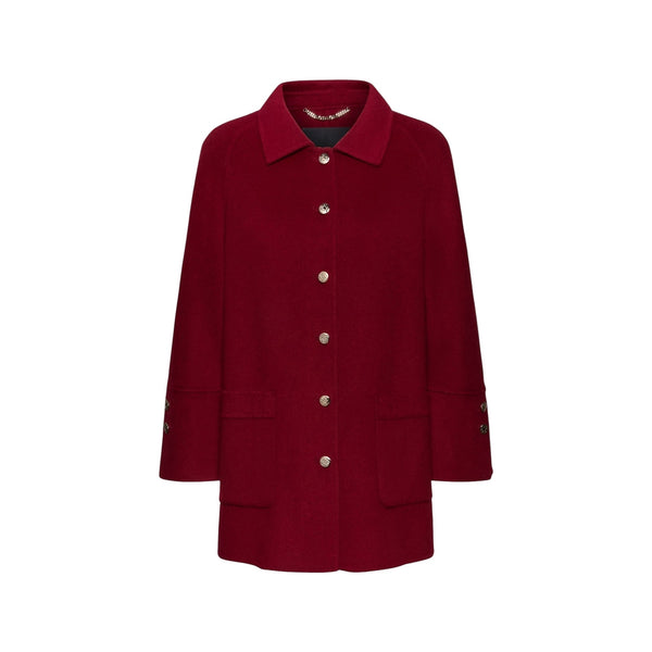 Cappotto Donna in misto lana, con maniche ampie e bottoni