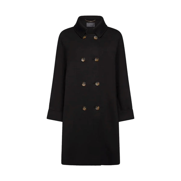 Cappotto Donna in misto viscosa, con maniche ampie e doppiopetto
