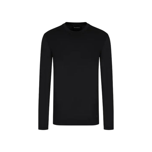 T-shirt Uomo a tinta unita, aderente, con maniche lungh