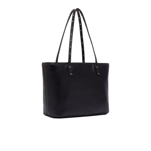 Borsa Donna modello shopper, con borchie decorative e chiusura zip
