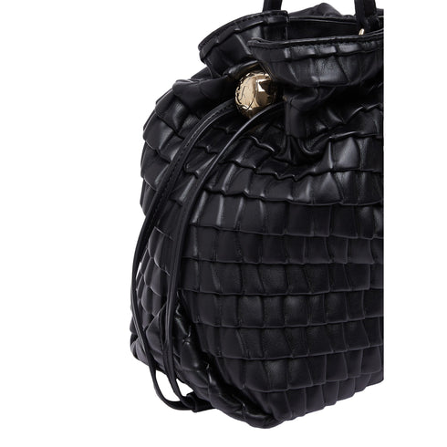 Borsa Donna grande goffrata Riccy, ampia, con coulisse laterali