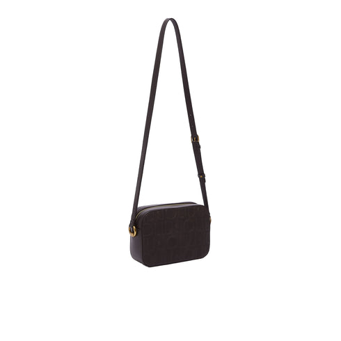 Borsa Donna media, con tracolla regolabile e stampa logo debossed