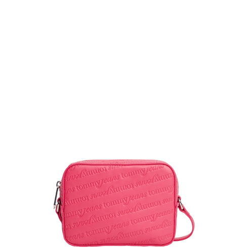 Borsa Donna in similpelle con motivo logo lettering e tracolla