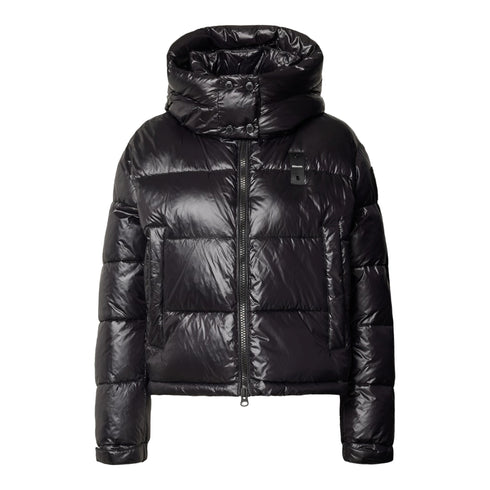 Giubbotto Gloria Donna con cappuccio nero beige