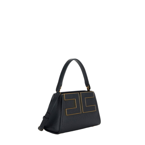 Borsa Donna compatta, con tracolla rimovibile e logo rifinito in metallo