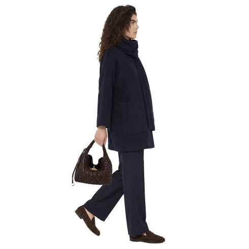 Borsa Donna modello Aurelie in pelle intrecciata, con manico a mano e tracolla